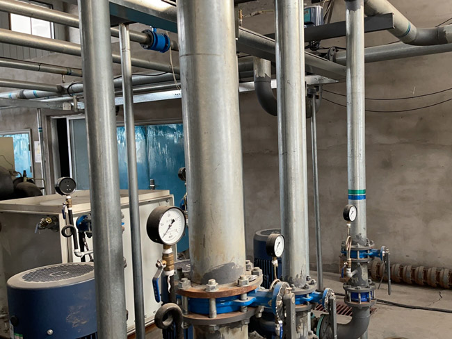 廊坊霸州小區(qū)供熱站地源熱泵改造升級工程